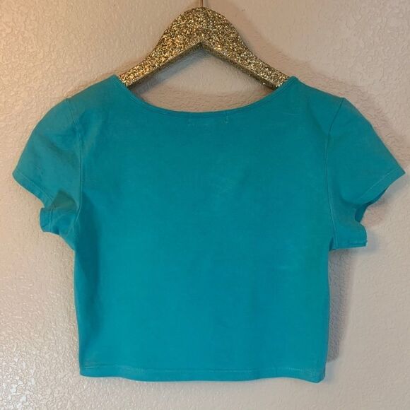 🖤 Ambiance Apparel short sleeve crop top size medium - Picture 2 of 2
